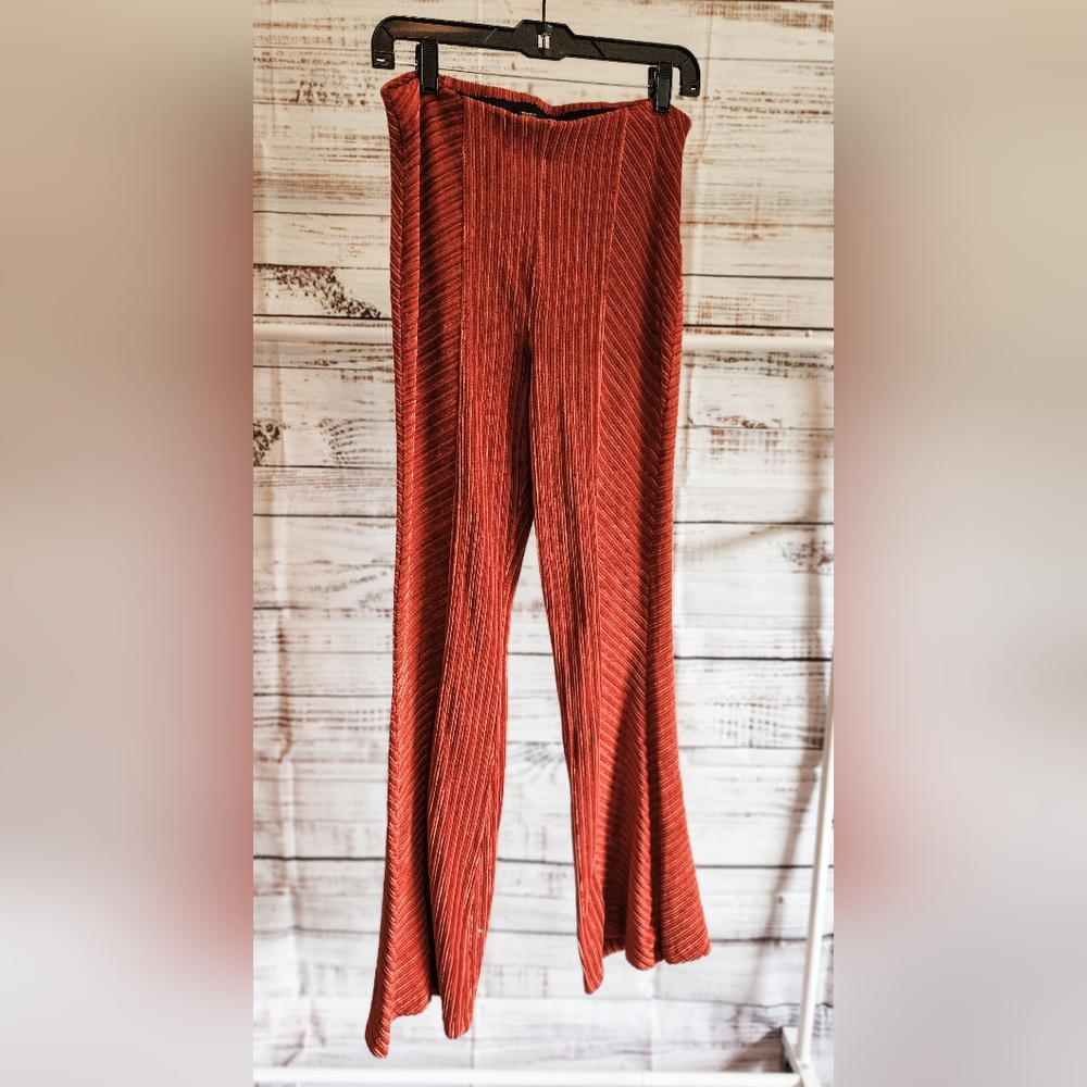 Free People Pull On Velvet Pant, Medium